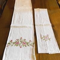 coppia asciugamani in lino