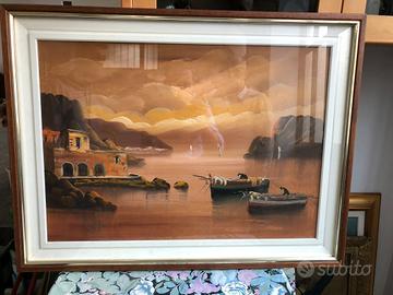 Quadro paesaggio marino