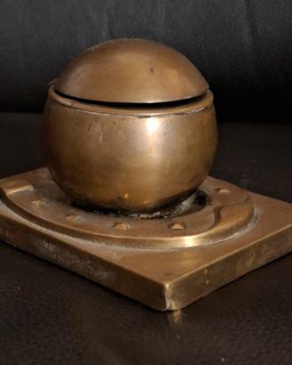 porta cenere vintage in bronzo 