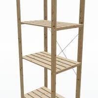 Scaffale IKEA HEJNE in legno - 78x47x171