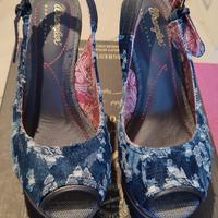 Sandali con zeppa Wrangler 37