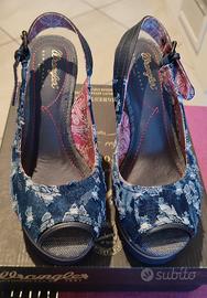 Sandali con zeppa Wrangler 37