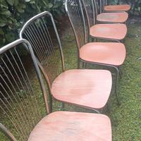 Sedie legno acciaio
