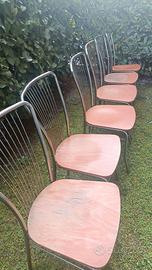 Sedie legno acciaio
