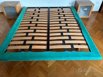 Letto matrimoniale con testiera e rete