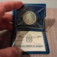 500 lire argento Marconi