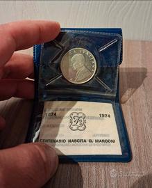 500 lire argento Marconi