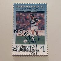 Francobollo Juventus F.C. - Gaetano Scirea 1994