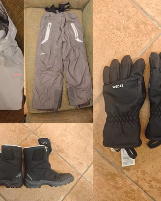 Kit neve bimba: giacca, pantaloni, doposci, guant
