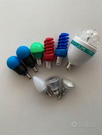 Set 9 Lampadine Colorate - Effetto Discoteca RGB E