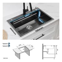 Lavello da cucina 1 vasca 70×45cm