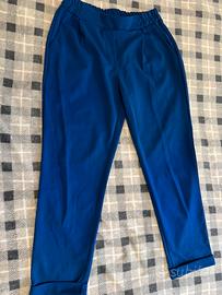 Pantaloni blu eleganti vita elastica – taglia S