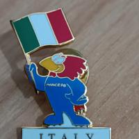 Spilla PIN Francia 98 badge Italia smalto 