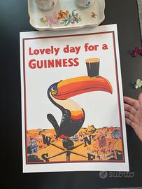 Stampa Poster, quadro birra Guinness tucano