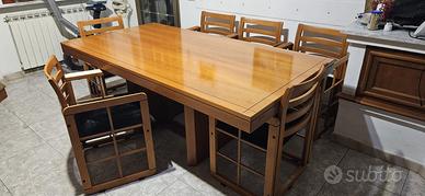 tavolo e 6 poltrone caccia alla volpe