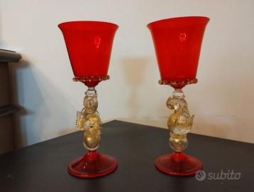 Calici da collezione in vetro di Murano