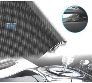 VINILE ADESIVO IN CARBONIO 5D NERO LUCIDO