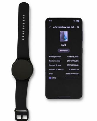 Samsung s21 5g più galaxy Watch 4 