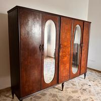 Armadio vintage anni ’50 con specchiere