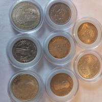 LOTTO 8 MONETE ARGENTO 70 GRAMMI ARGENTO PURO