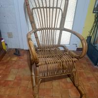 Sedia a dondolo bambù