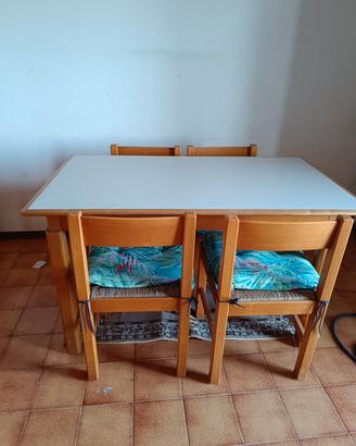 tavolo + 4 sedie cucina snaidero 