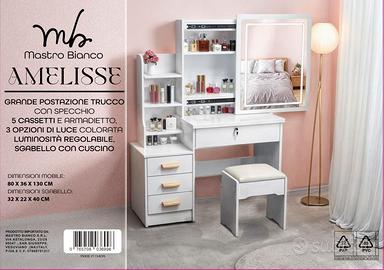 Postazione Scrivania Con Specchio Per Trucco Ikea Scrivania Per