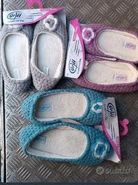 pantofole calde in tessuto