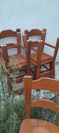sedie in legno massiccio 
