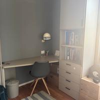 Scrivania e libreria