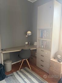 Scrivania e libreria