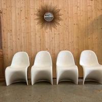 SET di 4 VERNER PANTON S in resina by VITRA
