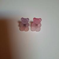 Orecchini bicolor orsetto in diversi colori