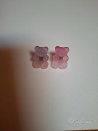 Orecchini bicolor orsetto in diversi colori