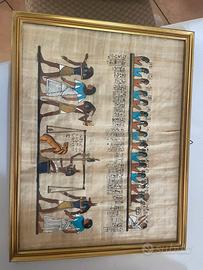 quadro con papiro egiziano