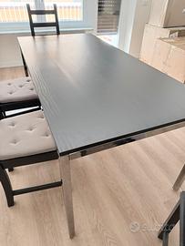 Scrivania Tavolo IKEA in legno e metallo