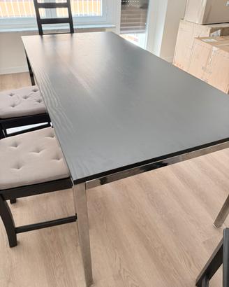 Scrivania Tavolo IKEA in legno e metallo