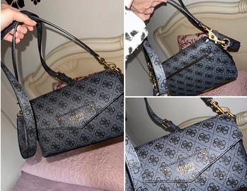 Borsa Guess nuova dimensioni medie grigia