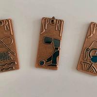 Set 3 medaglie sportive vintage