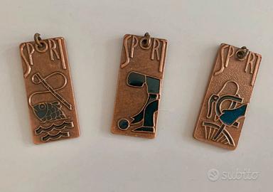 Set 3 medaglie sportive vintage