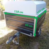 Carrello appendice per auto - portata 300kg