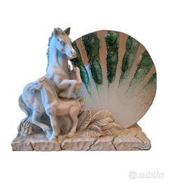 Abat Jour Ester Cavalli in rilievo ceramica vetro