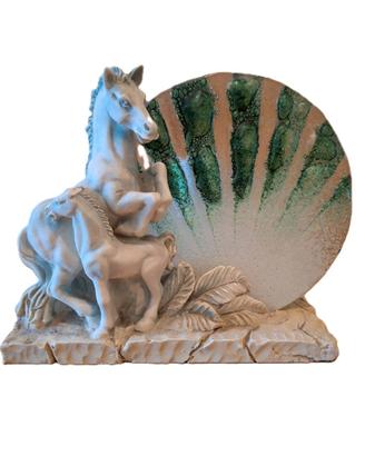 Abat Jour Ester Cavalli in rilievo ceramica vetro