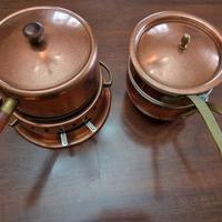 Set completo in Rame e legno per Bourguignonne