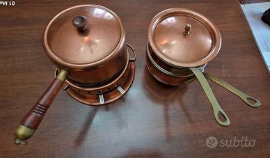 Set completo in Rame e legno per Bourguignonne