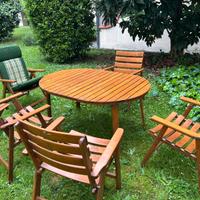 Set tavolo  sedie da giardino FISCHER MOBEL