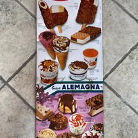 Insegna tabella gelati Tanara e Alemagna