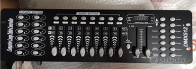 Mixer luci DMX 512 + 4 mini flat par light 36 led