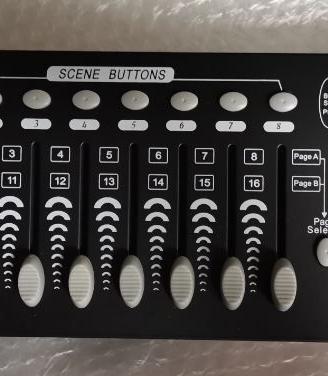 Mixer luci DMX 512 + 4 mini flat par light 36 led