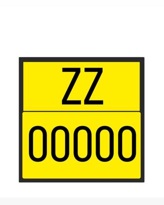Targhe Enduro FMI Personalizzate Fondo Giallo